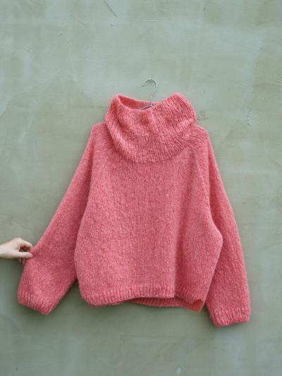MO Mohair sweter – elegancki i wygodny opis dziania od góry | Ruke knit